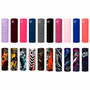 Buff combinado de colores lisos y estampados en paquete de 20 unidades en Beemer Gear